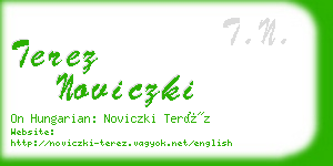 terez noviczki business card